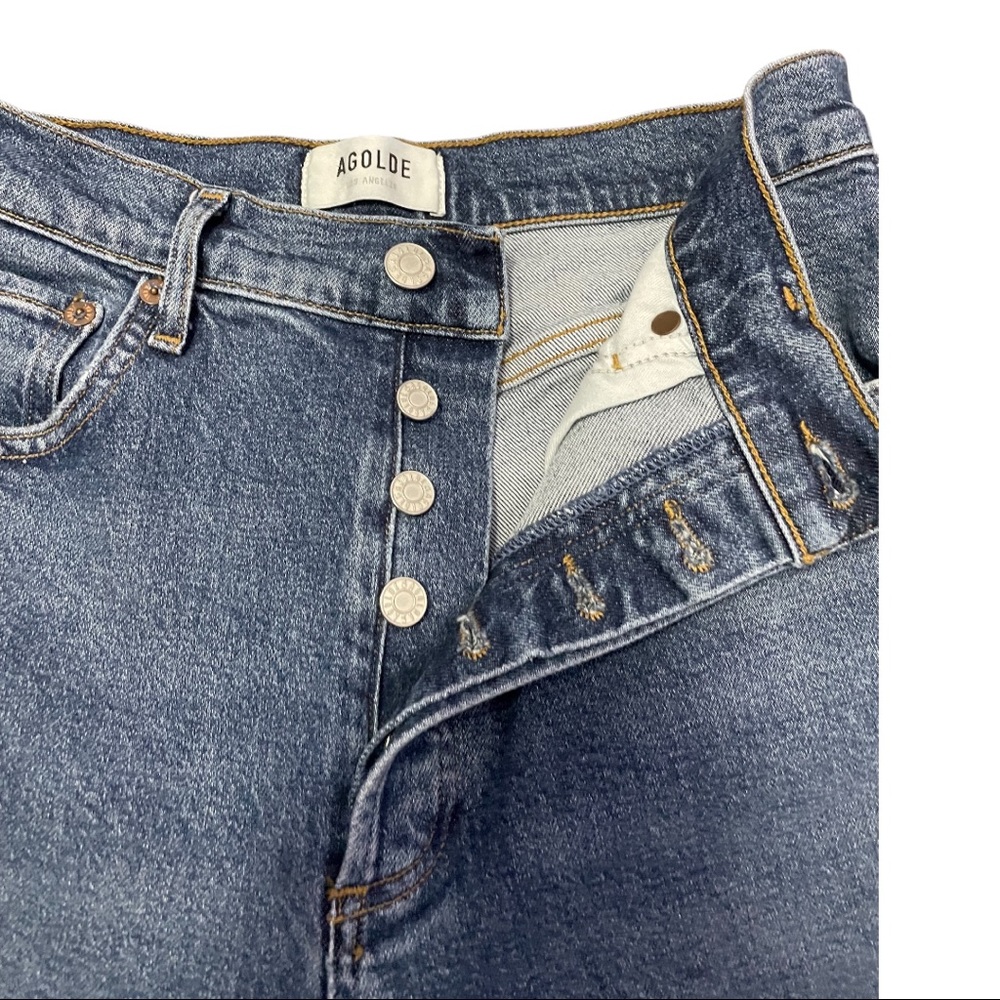 AGOLDE Riley High Rise Straight Crop in Transfer in Size 27 - Picture 8 of 11